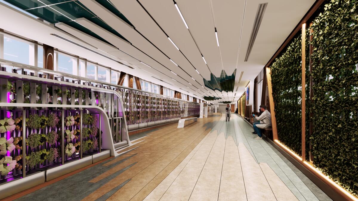 KFSH greenhouse architectural render, view 3