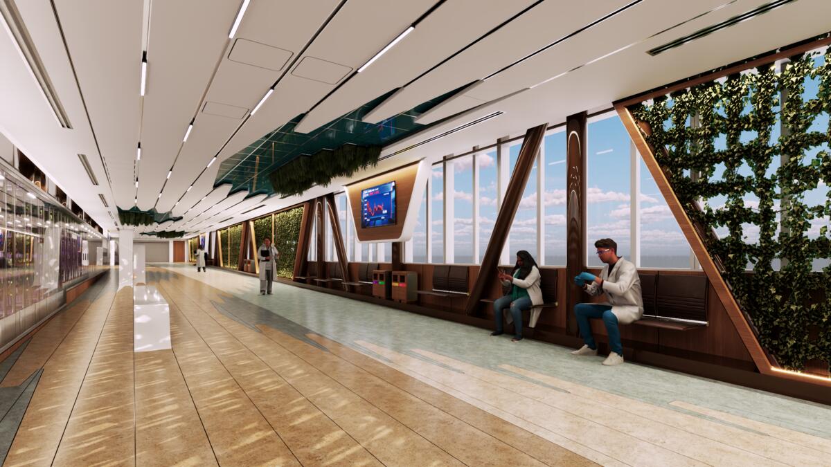 KFSH greenhouse architectural render, view 4